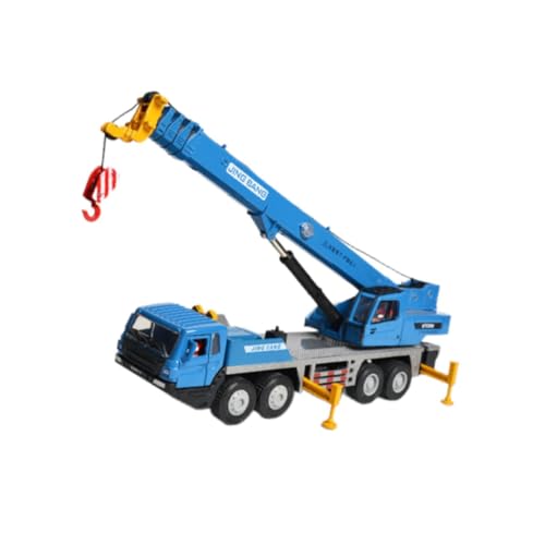 Harilla Crane Truck Baufahrzeug Toy Engineering Auto Realistische Dascast Model Spielzeug für 3 4 5 Jahre alte Jungen Mädchen Mädchen, Blau von Harilla