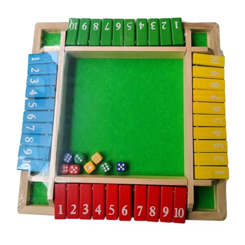 Harilla Digitales Flip Spielbrett, Würfelspiel Set, Tischspiel für Mathe, Puzzle Geschenk für Zuhause, Vier Farben von Harilla