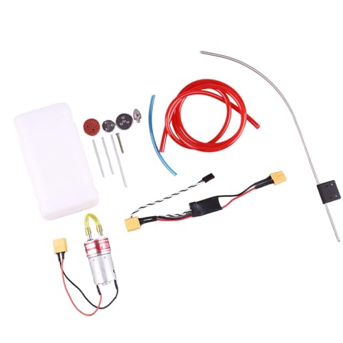 Harilla Elektrische Flugzeug Zahnradpumpe, Rauchpumpe, Wasserdichter Schalter, Auslaufsicher, Professionelle Benzinmotor Kraftstoffpumpe für Modellflugzeuge, Pumpensatz von Harilla