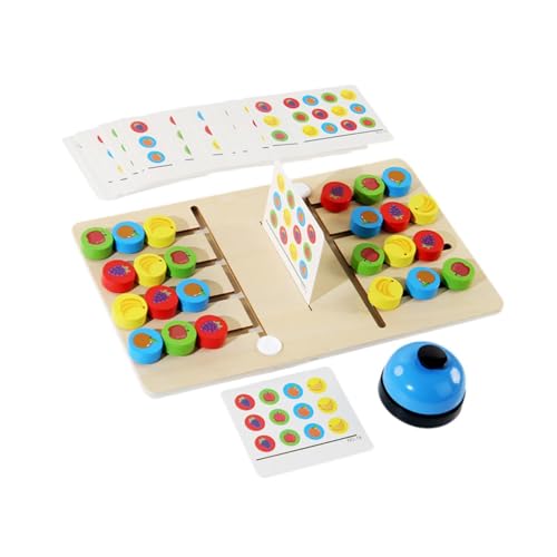 Harilla Farbform Matching Puzzle Obst Sorting Puzzle Frucht Zwei Spieler Vorschule Lernspielzeug für Flugzeugreisen von Harilla