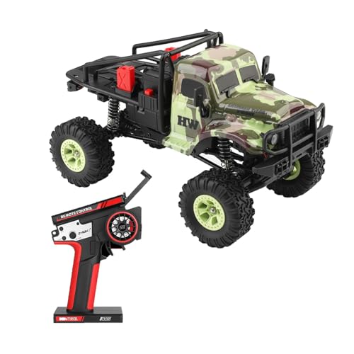 Harilla Ferngesteuertes Auto, 1:18, RC-Auto, Elektrospielzeug, leichtes RC-Fahrzeug, 4WD, Rock Crawler, Elektrofahrzeug für Jungen, Mädchen, Kinder von Harilla