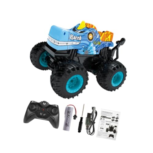 Harilla Ferngesteuertes Auto, Geländewagen mit Lichtern und Musik, elektrisches Hobby-Spielzeug, RC-Auto, Spielzeugauto für Kinder, Jungen und Mädchen, Blau von Harilla