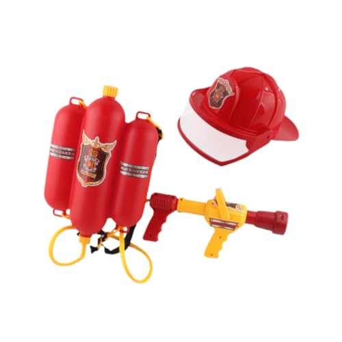 Harilla Feuerwehrmann-Wassersprüher, Feuerwehrmann-Rucksack, Wasserspielzeug, Wassertank, geformtes Wasserspielzeug für Kinder, Hinterhof, von Harilla