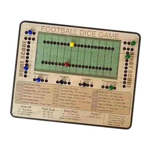 Harilla Football Dice Games Brettspiel aufregend leicht zu Spielen anspruchsvolles WürfelFußballstrategiespiel für Kinder Spieler Erwachsene von Harilla