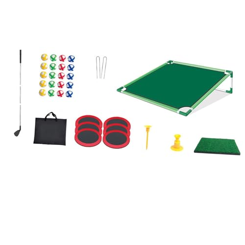 Harilla Golf-Pong-Set, Golf-Putting-Übungsgerät, Chipping-Übungsspiel für drinnen oder draußen, für Partys im Alter von 4–8 Jahren, Einzel-Rack von Harilla