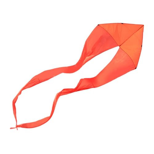 Harilla Großer Wellendelta Kite Flying Toy 21,3ft 650 cm Outdoor Toys -Form Kite für Spielplatz Hinterhof Erwachsene Kinder Anfänger Anfänger, Orange von Harilla