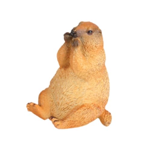 Harilla Groundhog Model Figur Tiermodell Spielset Lifelike Home Decor Bastel, Sitzung von Harilla