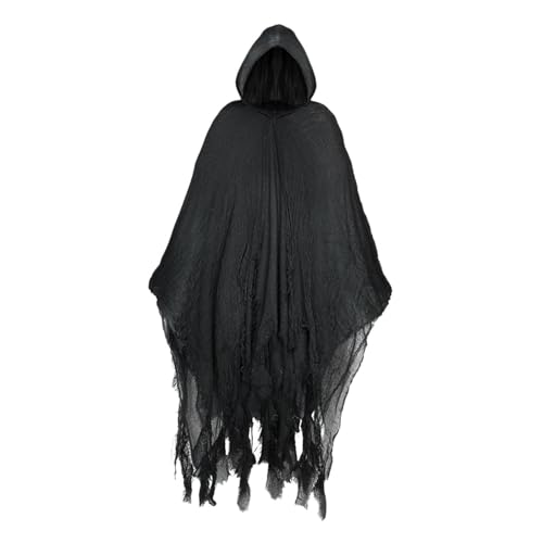 Harilla Halloween Umhang Haunted Soft Cowl Kapuzenumhang für Maskerade Party Cosplay Braut von Harilla