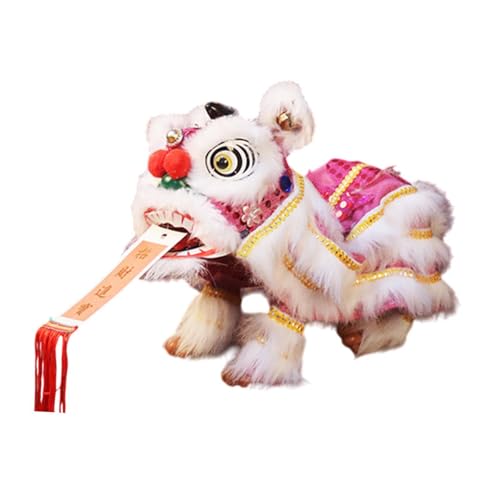 Harilla Handpuppe mit Schnüren Und Stab, Asiatische Figurenpuppe, Tragbares Kunsthandwerk für Partys, Kinderparaden, Frühlingsfest Geschenke, Rosa Weiß von Harilla