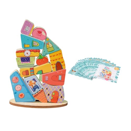 Harilla Holz Balance Block Stapelspielzeug Kinder Lernspielzeug Balance Spielzeug Geschenke Puzzle Montessori Spielzeug für Geburtstag Mädchen Jungen von Harilla