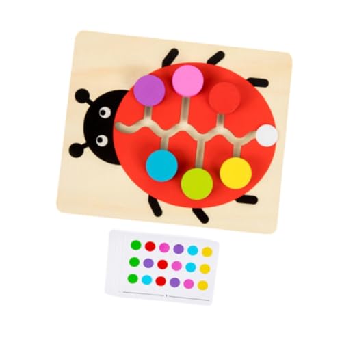 Harilla Holz Farbe Passende Rutsche Puzzle Montessori Pädagogisches Spielzeug Kinder Kinder Marienkäfer Farbe Positionierung Spielzeug Brettspiel Reise, Abonnieren von Harilla