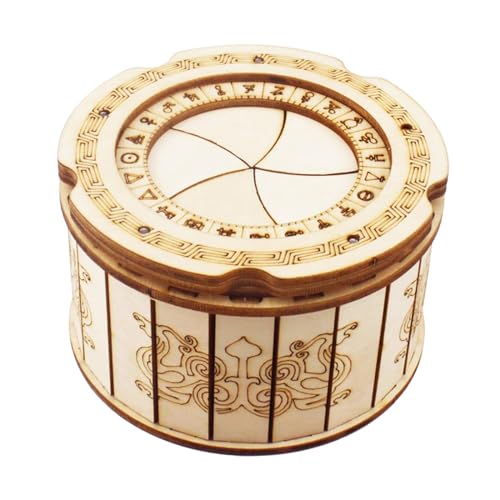 Harilla Holz-Puzzle-Box, 3D Holzpuzzle Geldgeschenk Puzzle-Boxen Rätselbox und Geburtstagsgeschenk für Erwachsene und Kinder, Mechanische Schatzkiste, Geschenkbox Knobelspiel Reisespiel von Harilla