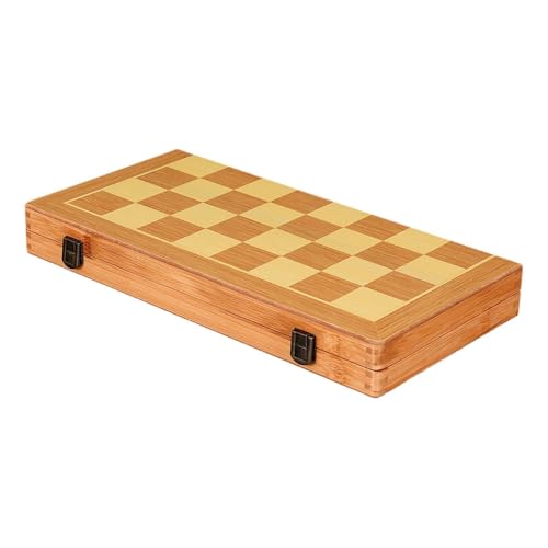 Harilla Holz-Schachspiel, Schach-Dame, Brettspiel-Set, 2-in-1-Sets, Reiseetui für kognitive Fähigkeiten, Anfänger-Schachspiel für Kinder ab 8 Jahren, 12inch von Harilla