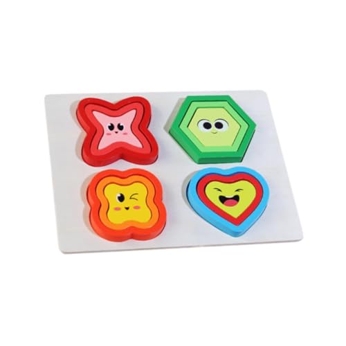 Harilla Holzpuzzle, Lernpuzzle, Spielzeug, Babyspielzeug, Montessori-Entwicklungsspiel, für Babys im Alter von 1, 2 und 3 Jahren, Ausdruck von Harilla