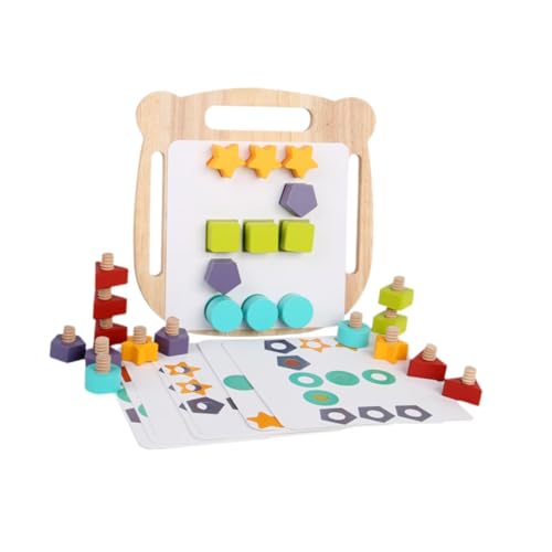 Harilla Holzspielzeug für Kinder: Kreative Schrauben und Muttern Set, Lernspielzeug von Harilla