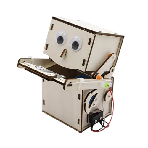 Harilla Holzwissenschaftsprojekt-Modellset, 3D-Puzzle, Bauroboter, Sparkasse, lustige Lehrmittel für Kinder und Erwachsene, DIY-Material, Holz von Harilla