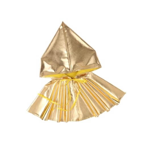 Harilla Kapuzenumhang Poncho Kostüm für Männer Festival Party Supplies Bühnenauftritt, Gold von Harilla