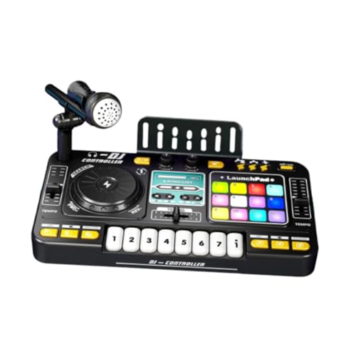 Harilla Kids DJ Mixer Toy Kids DJ Controller Interaktiver elektronischer -DJ -Party -Mixer mit Lichtern und Effekt zum Geburtstag der Party von Harilla