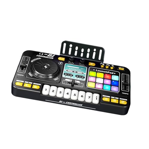 Harilla Kids DJ Mixer Toy Party Mixer Elektronisches Geschenk eingebaut in Mikrofon Multi funktionaler Vorschule Kinder DJ Controller Musical Toy, Ohne Mikrofon von Harilla