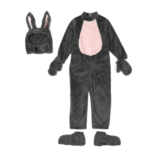 Harilla Kinder Bunny Cosplay Accessoires Jungen Mädchen Kaninchen Pyjama für Weihnachten Halloween, M von Harilla