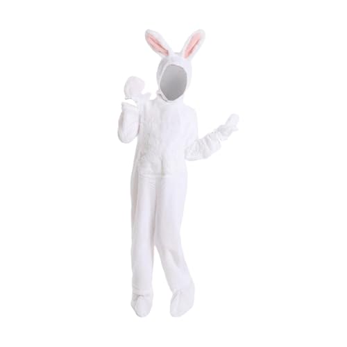 Harilla Kinder Bunny Kostüm Soft Party Jumpsuit für Themenpartygeschenke Rollenspiele Mädchen, 130 cm Höhe von Harilla