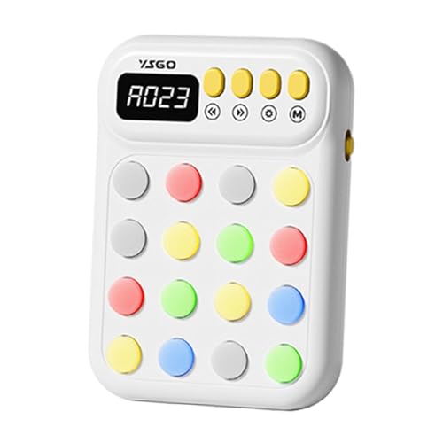 Harilla Kinder Fokus Training Toy Memory Game Handheld, 5 Spielmodi Aktivität Praktische Jungen Mädchen tragbares Bildungslernspielzeug, Weiß Harilla Kinder Fokus Training Toy Memory Game Handheld, 5 Spielmodi Aktivität Praktische Jungen Mädchen tragbares Bildungslernspielzeug, Weiß von Harilla
