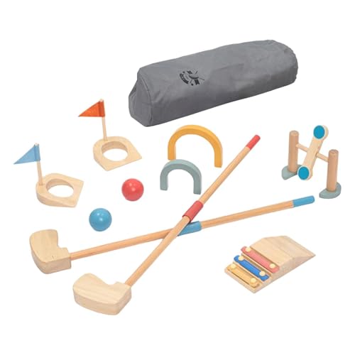 Harilla Kinder-Golfspielzeug-Set, Interaktionsspiel für Kinder, Geschenk, sensorisches Trainingsgerät, Kinder-Golfset für den Garten, drinnen und draußen von Harilla