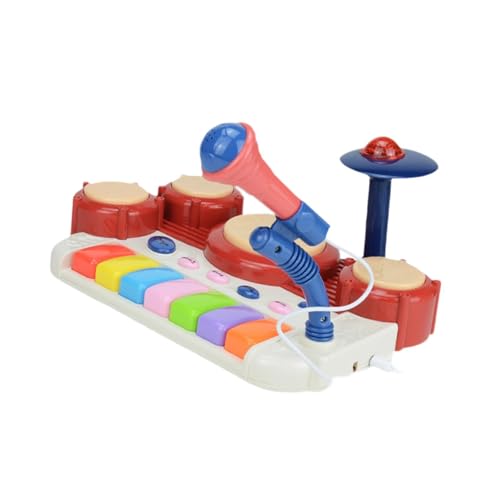 Harilla Kinder-Trommelspielzeug, Musikalisches Babyspielzeug, Vorschul-Lernspielzeug, Musikinstrument mit Mikrofon, für Kinder, Jungen, Kinder, von Harilla