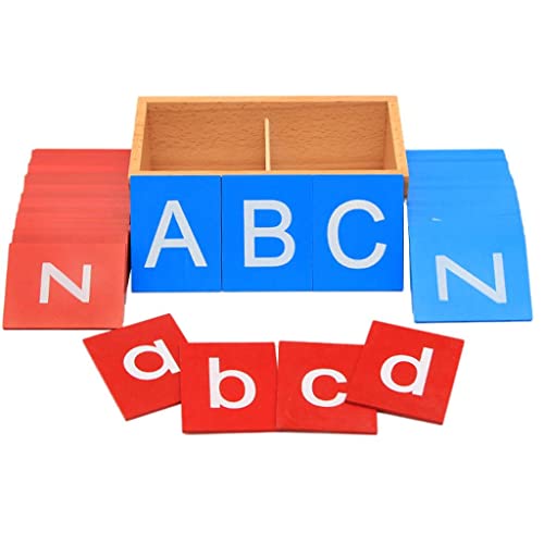 Harilla Kinder Vorschule Sandpapier ABC Karten Alphabet Early Education Schreibschreiben Rechtschreibwort Training Montessori Spielzeug Lehrbe von Harilla