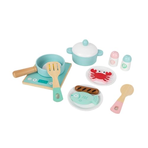 Harilla Kinderspielküchenspielzeugzubehör, Kochspielset, Utensilien, Kochgeschirrspielzeug, pädagogisch wertvolles Kinderspielset, Küchenspielset von Harilla