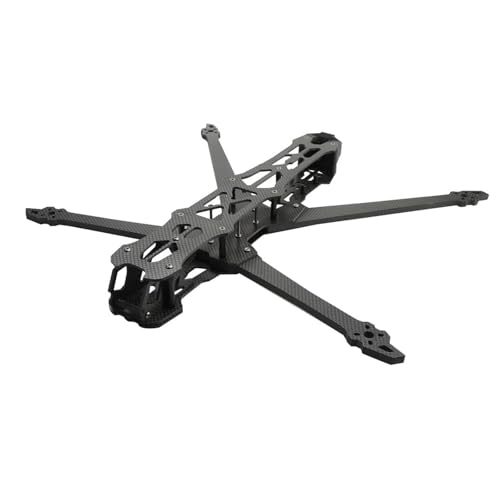 Harilla Kohlefaser-Quadcopter-Rahmen-Kit mit 7-mm-Arm, FPV-Drohnenrahmen für RC-Drohne, 10inch von Harilla