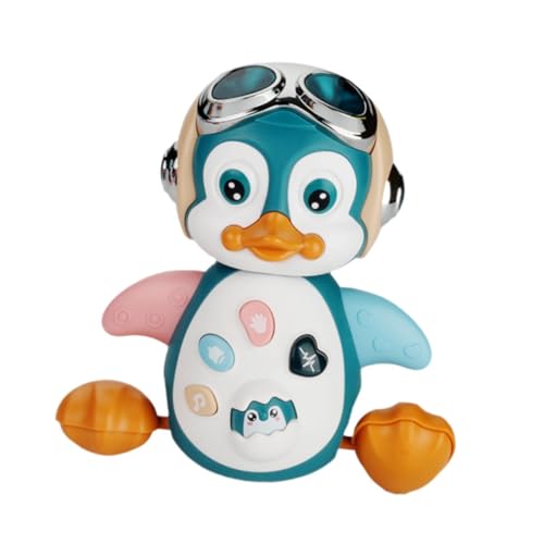 Harilla Krabbelnder Pinguin, Musikspielzeug für Babys, interaktive, multifunktionale Entwicklung mit Licht und Ton, Musiklernen für Babys und Kinder von Harilla