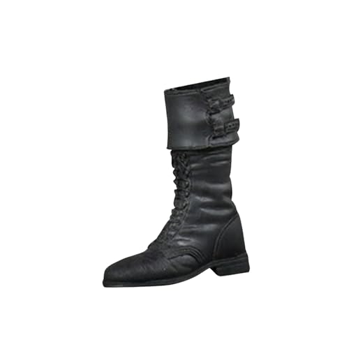 Harilla Leggings-Stiefel im Maßstab 1/6, Arbeitsstiefel, Retro-Puppen, Ankleideaccessoire, Stiefel bis zur Mitte der Wade, Figurenstiefel, Kostüm für, Herren Stiefel A von Harilla