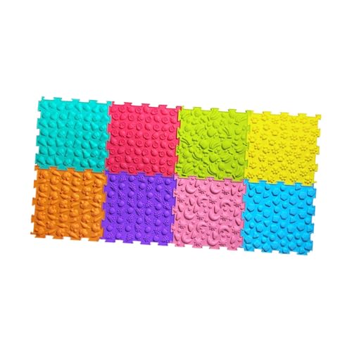 Harilla Massage Sensory Puzzle Matte, sensorische Matte, Kinder Babyspielmatte, sensorische Fliesen Kinder Spielen Matte, 8 Stück von Harilla