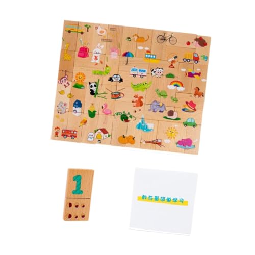 Harilla Mathematische Zahlenrätsel, pädagogisches Puzzlespiel für den Vorschulbereich, Zahlenlernspielzeug, Klassische Holzpuzzles für Kinder im Alter von 4–6 von Harilla