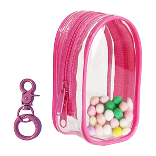 Harilla Mini-PVC-Puppentasche Tragetasche mit Schlüsselanhänger, Mini-Puppentasche, ROSA von Harilla