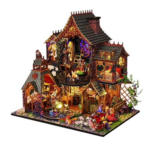 Harilla Miniatur-Puppenhaus-Möbelbausätze, 3D-Puzzle, Kunstwerksammlung, Diorama-Ornamente, handgefertigtes kleines Hausspielzeug für Freunde und Erwachsene von Harilla