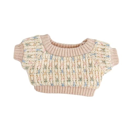 Harilla Modischer Puppenpullover, Rollenspiel zum Selbermachen für kleine Mädchen, Foto-Requisiten, Plüschfigur-Kleidungskostüm, für 6,69 Zoll bis 5,91 Zoll , Braun von Harilla