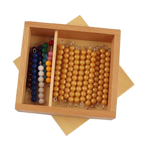 Harilla Montessori-Mathematik-Perlen, Materialien, Mathe-Manipulative, Hand-Auge-Koordination, Mathe-Spielzeug für 3–6-jährige Jungen und Mädchen, Geschenk, Style B von Harilla