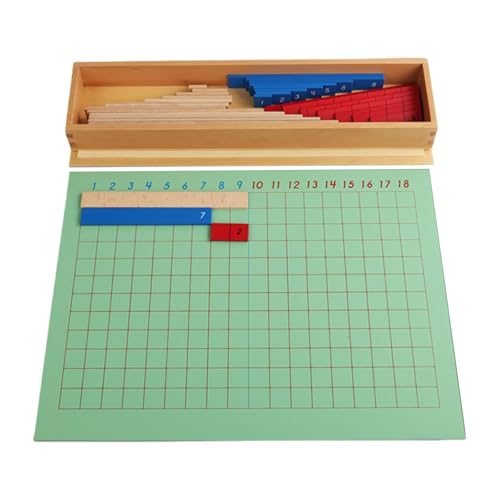 Harilla Multiplikations- und Divisionstafel, Addition, Subtraktion, Lernen im Klassenzimmer, Arithmatik, mathematische Manipulative aus Holz für Kleinkinder, Subtraktionstafel von Harilla