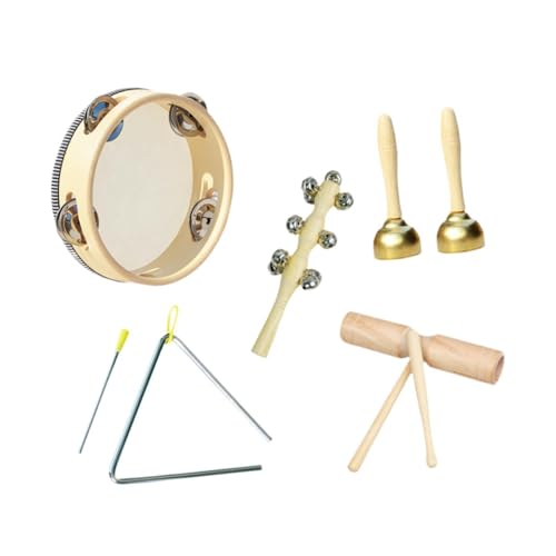 Harilla Musikinstrumente-Set für Kleinkinder, frühes Lernen, Musikspielzeug, hölzernes Schlaginstrumenten-Spielzeug für Vorschulkinder, Geschenk für Kinder, Style A von Harilla