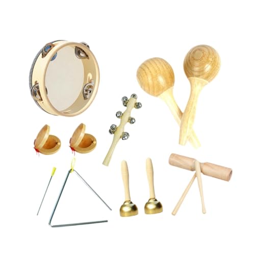 Harilla Musikinstrumente-Set für Kleinkinder, frühes Lernen, Musikspielzeug, hölzernes Schlaginstrumenten-Spielzeug für Vorschulkinder, Geschenk für Kinder, Style C von Harilla