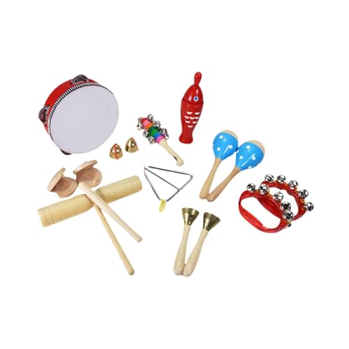 Harilla Musikinstrumente-Set für Kleinkinder, frühes Lernen, Musikspielzeug, hölzernes Schlaginstrumenten-Spielzeug für Vorschulkinder, Geschenk für Kinder, Style K von Harilla