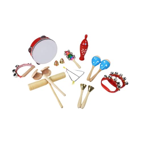 Harilla Musikinstrumente-Set für Kleinkinder, frühes Lernen, Musikspielzeug, hölzernes Schlaginstrumenten-Spielzeug für Vorschulkinder, Geschenk für Kinder, Style L von Harilla