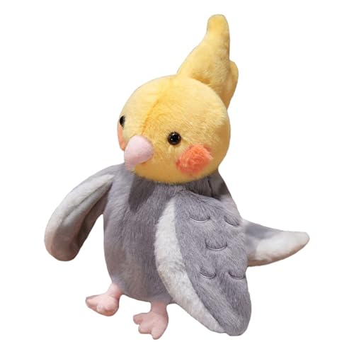 Harilla Papagei-Handpuppe, Stofftier, Kindergeschenk, 20 cm, süßes weiches Plüschtier, Plüschpuppe zum Geschichtenerzählen, Vorschul-Theater, Gelb Und Grau Harilla Papagei-Handpuppe, Stofftier, Kindergeschenk, 20 cm, süßes weiches Plüschtier, Plüschpuppe zum Geschichtenerzählen, Vorschul-Theater, Gelb Und Grau von Harilla