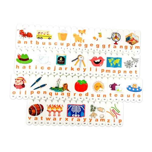 Harilla Passende Buchstaben-Buchstabierspiel für, lustiges Buchstabierpuzzle aus Holz für, Siehe Zauberspielzeug für Vorschulkindergarten, Harilla Passende Buchstaben-Buchstabierspiel für, lustiges Buchstabierpuzzle aus Holz für, Siehe Zauberspielzeug für Vorschulkindergarten, von Harilla