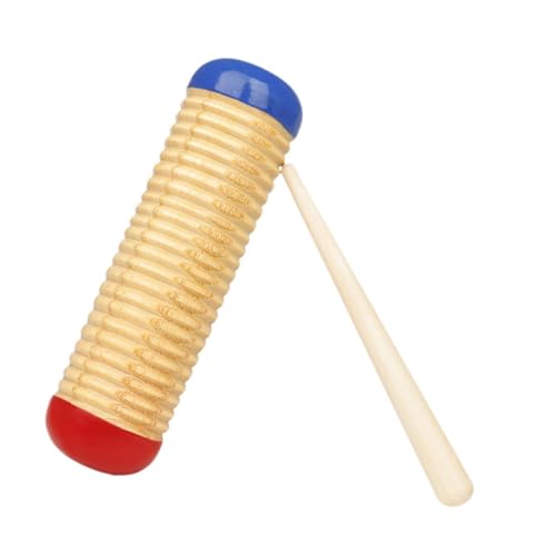 Harilla Percussion Guiro Holz Guillo mit Rhythmusstock Leichtes Handspielzeug für Handspielzeug für Aktivität Kindergarten von Harilla