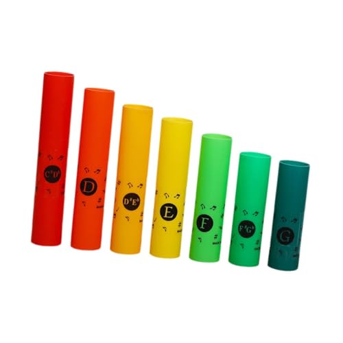 Harilla Percussion Tube Set Auditory Instrument Toys Fine Motor Skills Musical Sound Tube für Jungen und Mädchen im Alter von 3 4 5 6 Klassenzimmer von Harilla