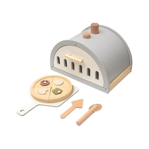 Harilla Pizza-Spielzeug aus Holz, Spielset für Rollenspiele, Küchenzubehör, realistische Entwicklung, Lernspielzeug, Rollenspiele, kreativ für Kinder von Harilla