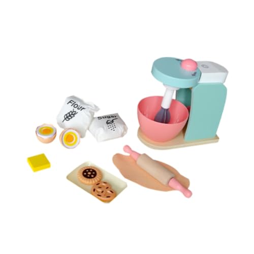 Harilla Pretend Play Holzmixer-Set Mixer Bildung Rollenspiele Interaktives Spielen Lebensmittel Küchenspielzeug für Mädchen Jungen Vorschulkinder von Harilla